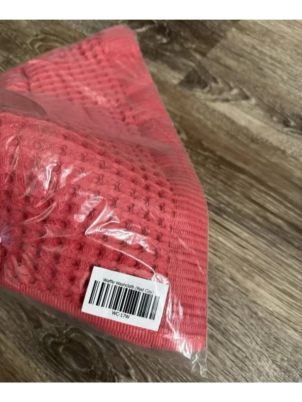 Brooklinen Waffle Washcloths Set of 2 Red Clay Bath Towels 13 inch